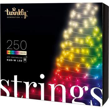 Twinkly Strings  App-Controlled LED Christmas Lights with 250 RGB+W (16 Million Colors + Warm White) LEDs. 65.6 feet