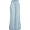 Lands' End Women's Soft Denim High Rise Mariner Panel Extra Wide Leg Pants - 3 of 4