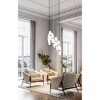 Cayden 11-Light Modern Chandelier - Dimmable, Damp Rated, Steel with Etched Opal Glass - 2 of 4
