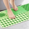 Unique Bargains Abstract Non-Slip Absorbent Shower Bathtub Easy to Clean Bath Mat 1 Pc - 2 of 4