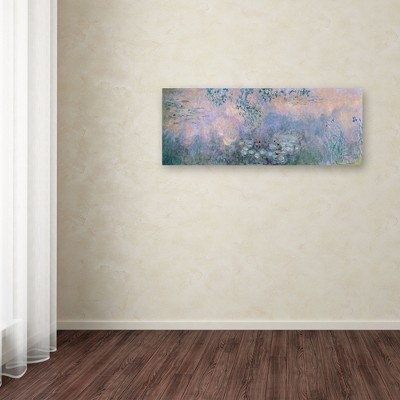 Claude Monet Water Lilies Abstract Canvas Art 10x32