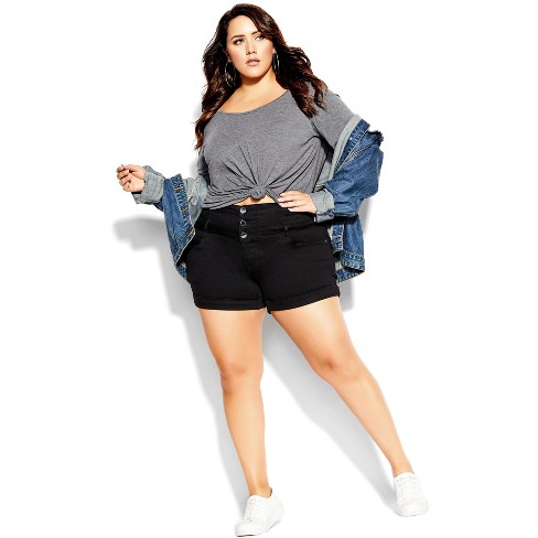 Target plus size shorts sale