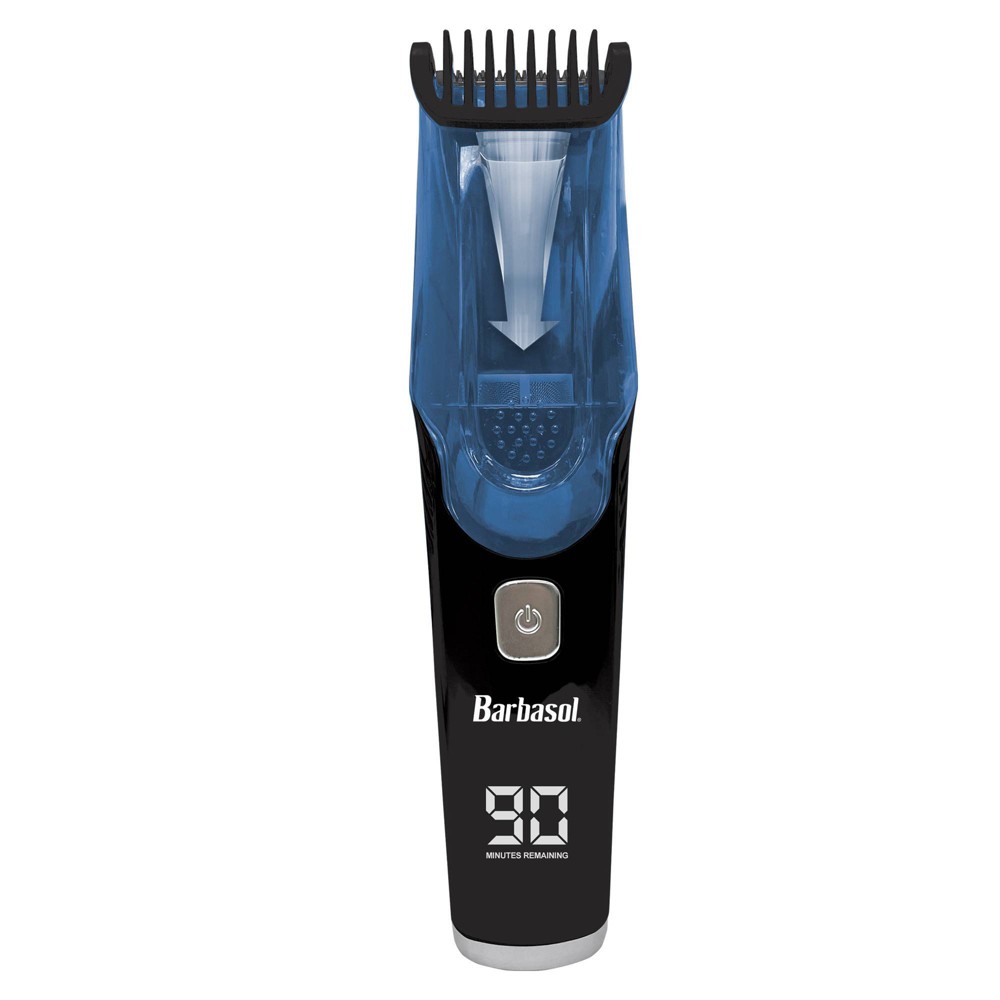 Photos - Hair Clipper Barbasol LCD Display Rechargeable Vacuum Beard Trimmer with Adjustable Settings - Trial Size 