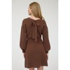 August Sky Women's Ribbed Waist Sweater Dress with Back Tie - 2 of 4