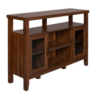 Rustic Transitional Double Door Highboy Buffet - Saracina Home