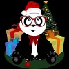 Men's Design By Humans Christmas - Panda Nerd By Adamzworld Tank Top - 2 of 4