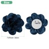 Unique Bargains Alloy Satin Fabric Big Rose Flower Dainty Brooches Pins 1 Pc - 3 of 4