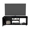 INFURNIC TV Stands and Consoles Modern Entertainment Center with Two Open Shelves and Cable Management for Living Room Bedroom, Black, 53"*21"*5" - 2 of 4
