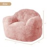 Large Bean Bag Chair for Adults, Lazy Sofa Upholstered Floor Sofa Soft Plush Chair Bean Bag Couch for Living Room Bedroom - 2 of 4