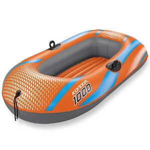 Bestway: H2OGO! 4'11" x 33" Kondor 1000 Water Inflatable Raft, Orange & Blue - 1 of 4