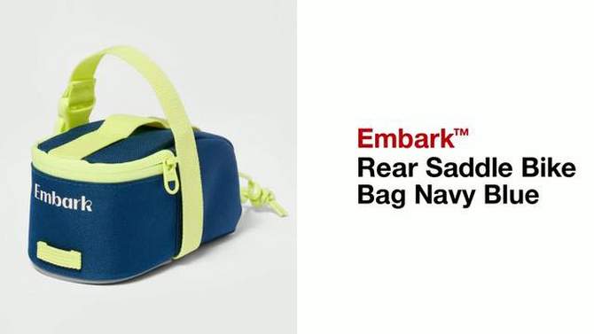 Rear Saddle Bike Bag Navy Blue - Embark&#8482;, 2 of 5, play video