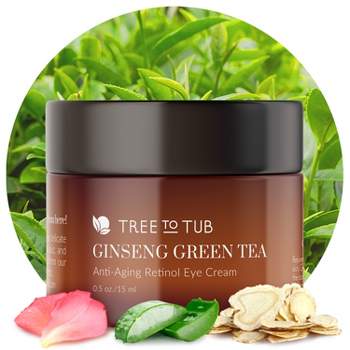 Tree To Tub Retinol Under Eye Cream for Dark Circles, Puffiness, Wrinkles, Bags Under Eyes - Sensitive Skin Night Eye Moisturizer for Women & Men
