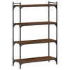 vidaXL Bookcase 4-Tier Brown Oak 31.5"x11.8"x47.2" Engineered Wood - 2 of 4