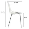PAGED Transparent Dining Chairs,Armless Crystal Chairs for Home,Kitchen,Living Room,Restaurant - 3 of 4
