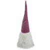Northlight Lighted Gnome with Beard and Pointy Hat Christmas Decoration - 17" - Mauve - 3 of 3