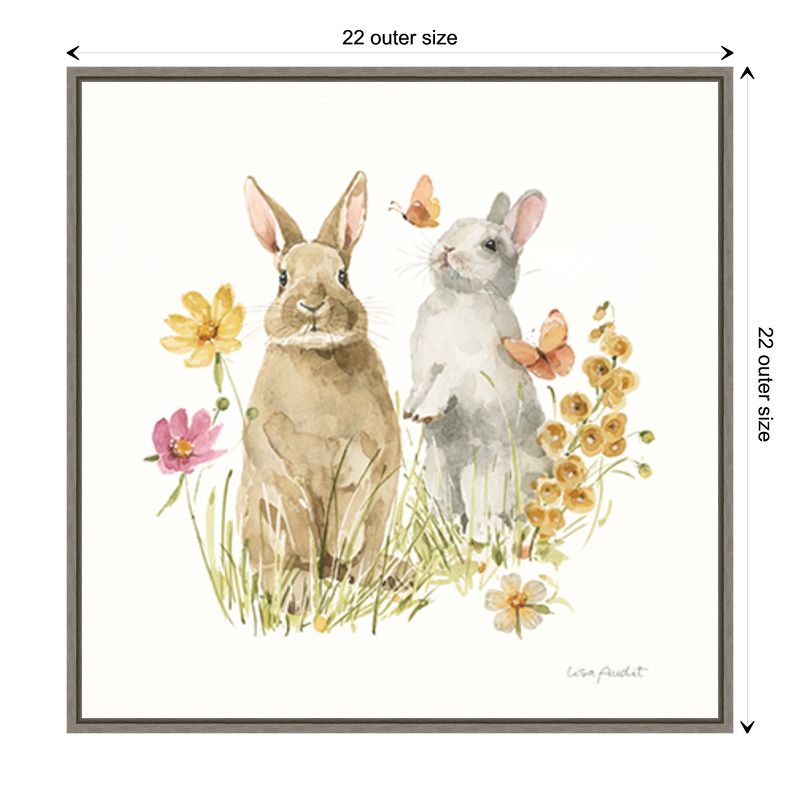 Amanti Art Hop on Spring IV by Lisa Audit Canvas Wall Art Print Framed 22-in. W x 22-in. H., 4 of 7
