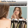 Homhougo Full Length Mirror Jewelry Organizer, 66" Jewelry Armoire with LED Light, Standing Jewelry Storage Cabinet with Back Shelf and Drawer - 3 of 4