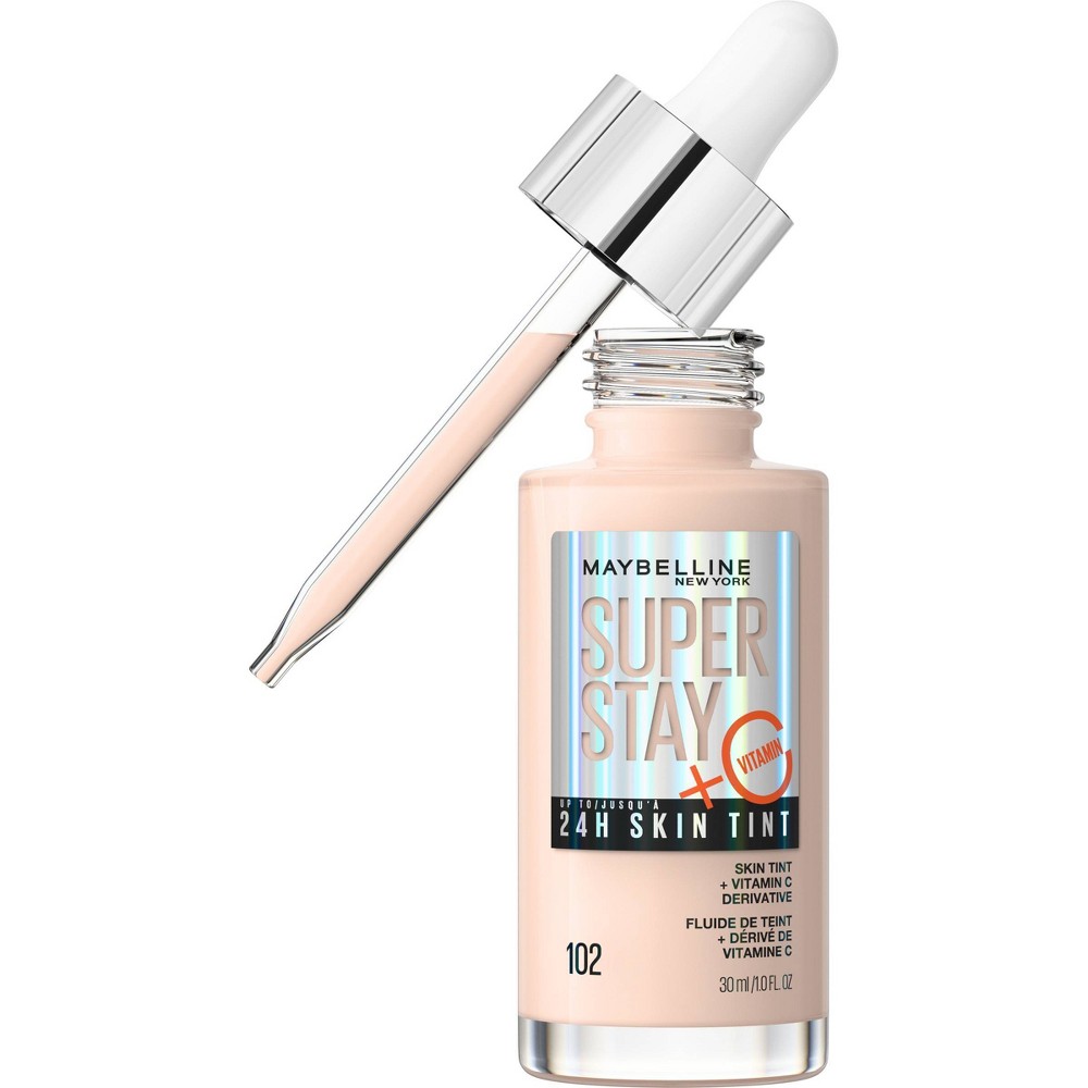 Maybelline Super Stay 24HR Skin Tint Foundation Serum with Vitamin C - 102 - 1 fl oz