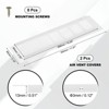 Unique Bargains Aluminum Alloy Cabinet Wardrobe Shoe Closet Rectangle Ventilation Grilles 2 Pcs - 2 of 4