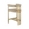 Meridian Furniture,Marcello Beige Velvet Counter Stool, Set of 2 - 2 of 4
