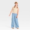 Girls' Pull-On Wide Leg Cargo Pants - Cat & Jack™ - 3 of 3