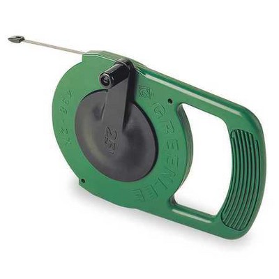 GREENLEE 438-2X Fish Tape,1/4 In x 25 ft,Steel