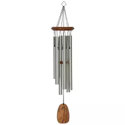 Woodstock Chimes Signature Collection, Woodstock Happy Birthday Chime, 22'' Silver Wind Chime BDAY