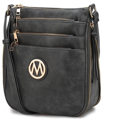 MKF Collection Salome Shoulder Crossbody Women’s Handbag Expandable Multi-Compartment Vegan Leather by Mia K