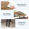5-Piece Dining Table Set, Wood Table & 4 PU Chairs, Industrial Metal Frame - 4 of 4