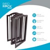 INTERNET'S BEST Arched Top Dog Gate | 4 Panel, 36" H Wooden Pet Barrier | Freestanding Folding Room Divider | Espresso. (4 panel - 36", Espresso) - 3 of 4