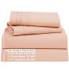 Clara Clark Bed Sheets, Premier 1800 Series 4 Piece Bed Sheet Set, Deep Pocket Luxury Soft Bedding Sheets & Pillowcases - 2 of 4