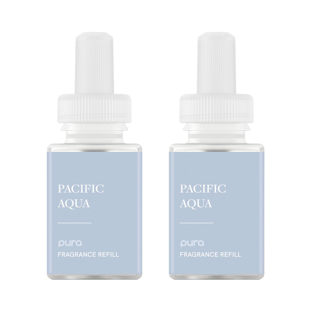 Photos - Air Freshener Pacific Pura 2pk  Aqua 2pk Smart Vial Refills: 