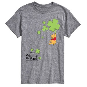 Men's - Winnie The Pooh - Shamrock Pooh Short Sleeve Graphic T-Shirt - 1 of 4