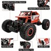 1: 18 4WD 2.4Ghz RC Monster Truck Rock Crawler 2 Battery Red Control Car 4WD Off Road - 3 of 4