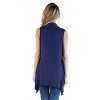 24seven Comfort Apparel Draped Open Front Cardigan Vest - 2 of 3