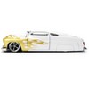 1951 Mercury Coupe White with Gold Flames "Bigtime Muscle" Series 1/24 Die Cast Model Car by Jada - 3 of 4