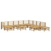 vidaXL Garden Lounge Set Natural Bamboo, Light Grey - 4 of 4
