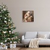 Stupell Industries Vintage Santa Wrapping Gift Black Framed Giclee Art - 2 of 4