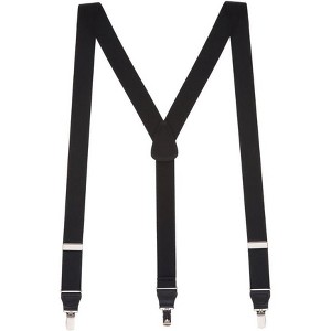 Suspender Store Men’s 1.25" Clip Y-Back Suspenders – Black - 1 of 4
