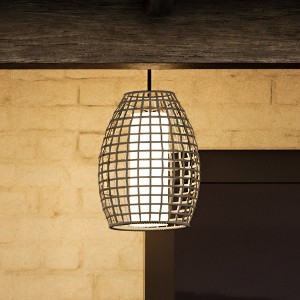 Urban Ambiance Luxury Bohemian Outdoor Pendant 16''H x 12''W,  Midnight Black Finish,  Cleveland Collection, UHP1280 - 1 of 4