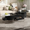 47.2'' Lift Top Coffee Table, Center Table with Hidden Storage Compartment,Cocktail Table with 360 Degree Rotating Tray for Living Room Office - 2 of 4