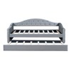 TIRAMISUBEST Twin Size Tufted Upholstered Daybed with Trundle , Velvet Daybed Frame Sofabed with USB&Type-C Charging Ports,No Box-spring Needed - 4 of 4