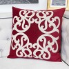 ChicFurnit Bed Pillows Home Pillow Velvet Decorative Pillow with Hidden Zipper Cotton Pillows for Living Room Decoration, Red, 20"*1"*20" - 2 of 4
