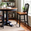 FurniFact,Elegant Counter Height Chairs – Wooden Bar Stools with Backs, Set of 2 - 3 of 4