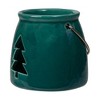 Northlight 3" Dark Green Christmas Votive Candle Holder with Tree Cut Out - 3 of 4