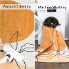 Acekool Modern Geometric Small Flower Area Rug Collection, 1200gsm Washable Foldable, Soft Touch, Non Slip Backing, Orange Blue Green Gray - 4 of 4