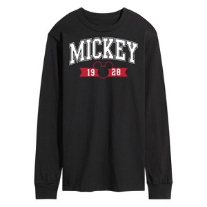 Men's - Disney - Mickey 1928 Collegiate Long Sleeve Graphic T-Shirt - 1 of 4
