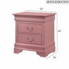 Kumasinova 21 Inch Nightstand with 2 Drawers,Bedside Tables with Metal Handles,End Table for Bedroom,Living Room - 3 of 4