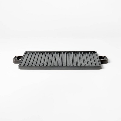 17x10 Cast Iron Reversible Griddle Black - Figmint™ : Target