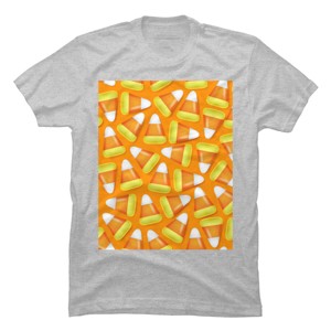 Men's Design By Humans Halloween Candy Corn By NewburyBoutique T-Shirt - 1 of 4